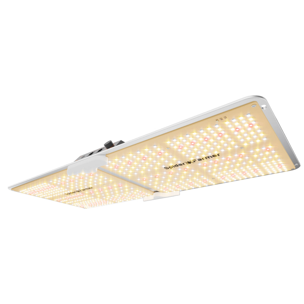 200W LED grow light in white by Spider Farmer SF2000 with Bridgelux LEDs