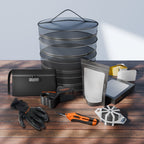Versatile Spider Farmer 9-in-1 toolkit with black mesh drying rack and essential accessories for efficient germination and drying
