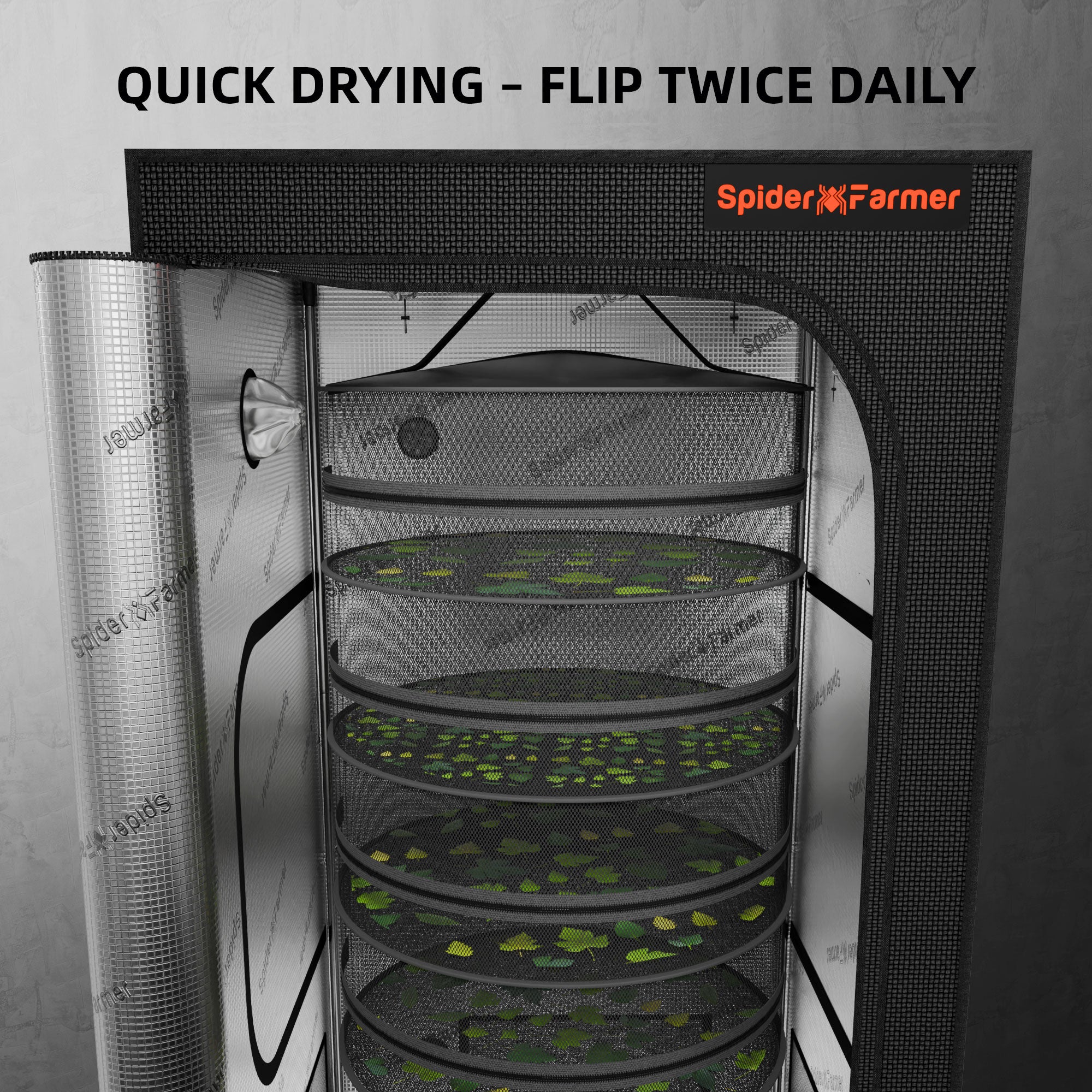 Spider Farmer 9-in-1 toolkit featuring a quick-drying design with mesh layers for efficient germination and drying.