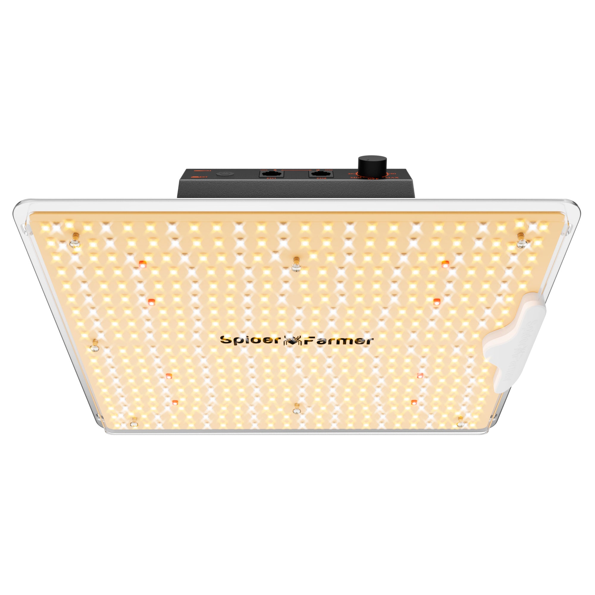 Spider Farmer SF1000D 100W LED Grow Light Frontansicht der 2026 Version.