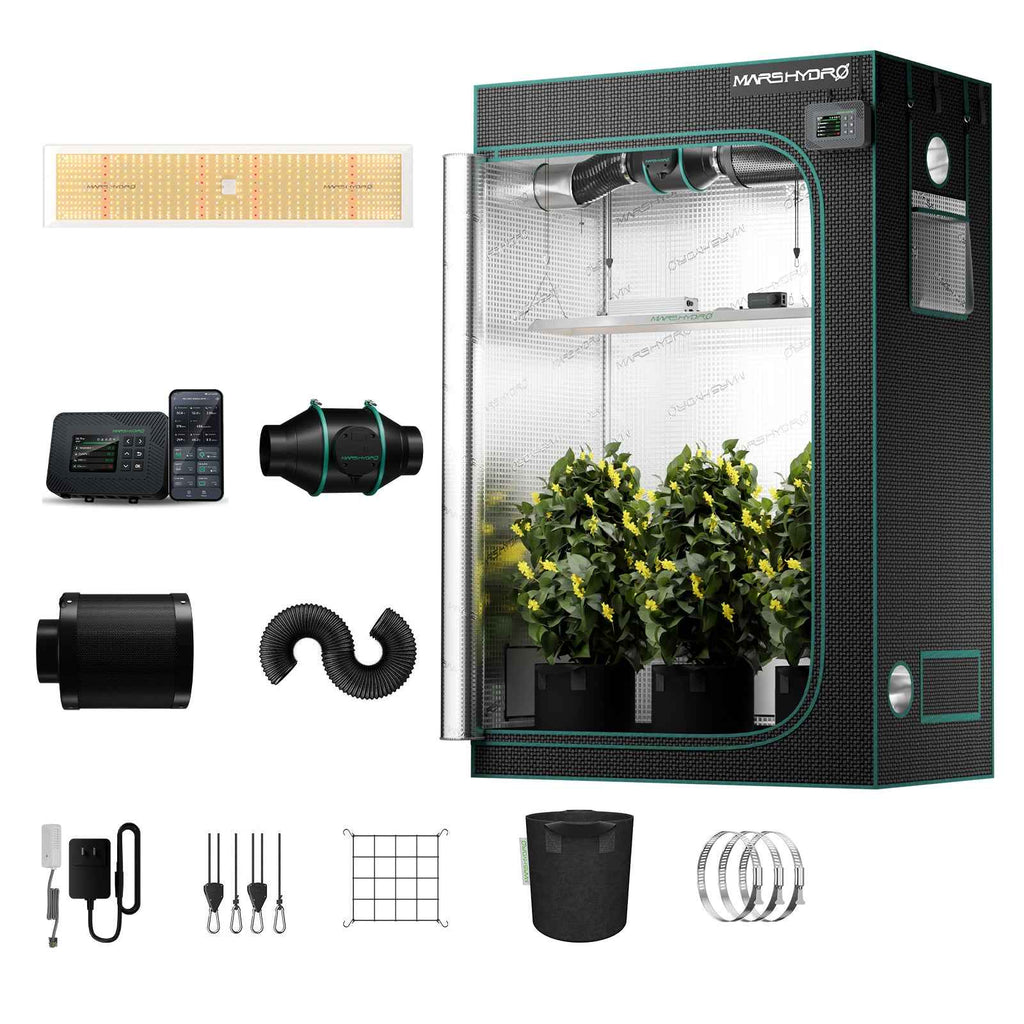 Mars Hydro TSL2000-B Smart Komplettset | 120x60x180cm Growzelt