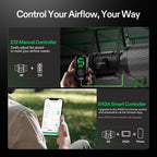 Vivosun Abluftset G8 200mm - 1232 m³/h + Controller - Eacygrow