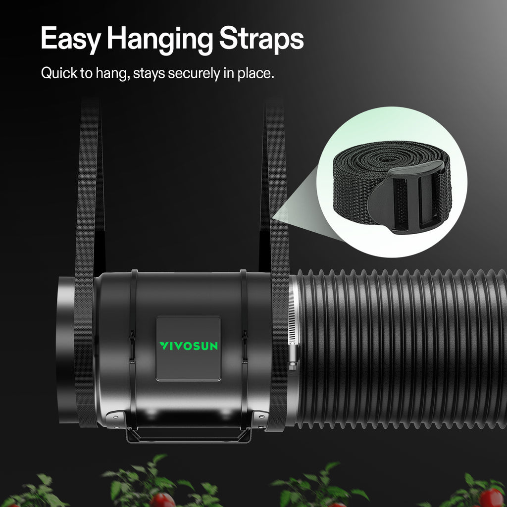 Vivosun Abluftset G8 200mm - 1232 m³/h + Controller - Eacygrow