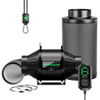 Vivosun Abluftset T4 100mm - 357 m³/h + Controller - Eacygrow