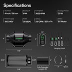 Vivosun Abluftset T4 100mm - 357 m³/h + Controller - Eacygrow