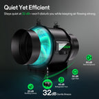 Vivosun Abluftset T6 150mm – 693 m³/h + Controller - Eacygrow