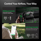 Vivosun Abluftset T6 150mm – 693 m³/h + Controller - Eacygrow