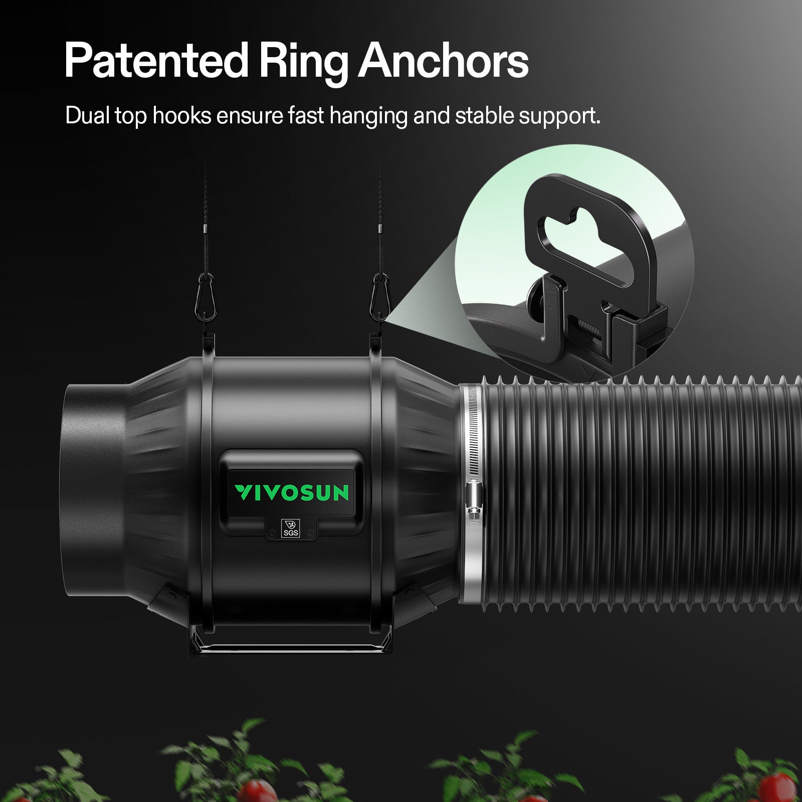 Vivosun Abluftset T6 150mm – 693 m³/h + Controller - Eacygrow
