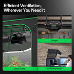 Vivosun G4 100mm Abluftset  - 331 m³/h + Controller - Eacygrow