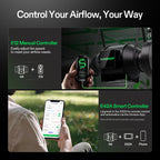 Vivosun G4 100mm Abluftset  - 331 m³/h + Controller - Eacygrow