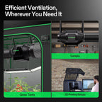 Vivosun G4 Pro 100mm Smart Abluftset  - 331 m³/h + GrowHub - Eacygrow