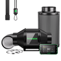Vivosun G4 Pro 100mm Smart Abluftset  - 331 m³/h + GrowHub - Eacygrow