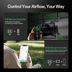 Vivosun G6 150mm Abluftset - 659 m³/h + Controller - Eacygrow