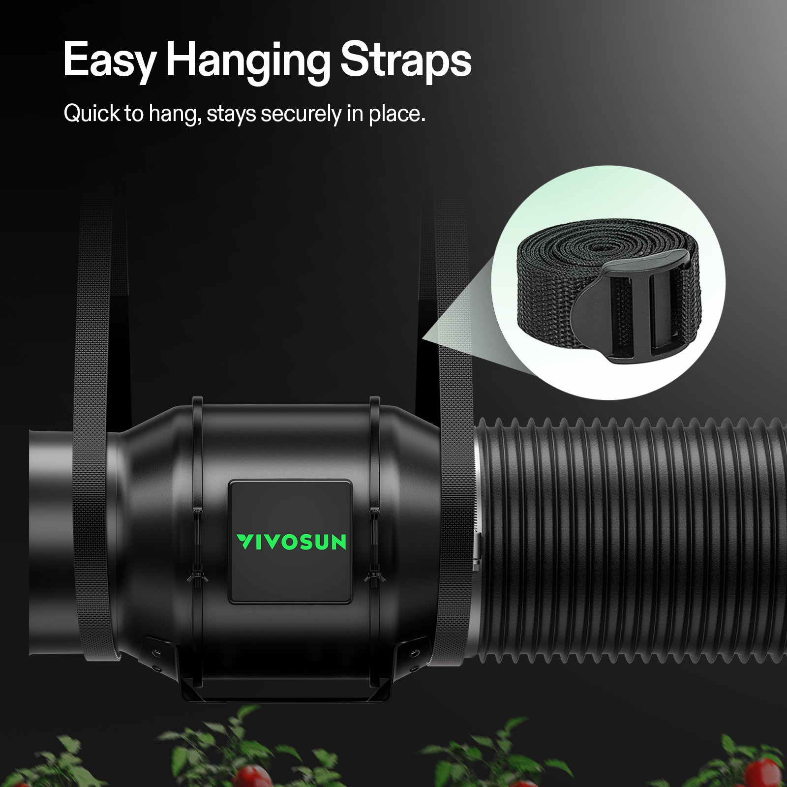 Vivosun G6 150mm Abluftset - 659 m³/h + Controller - Eacygrow