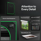 Vivosun Growbox 150x80x200cm | 600D Oxford - Eacygrow