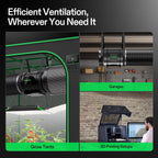 Vivosun Smart Abluftset G8 Pro 200mm - 1232 m³/h + GrowHub - Eacygrow