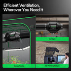 Vivosun Smart Abluftset T4 Pro 100mm - 357 m³/h + GrowHub - Eacygrow