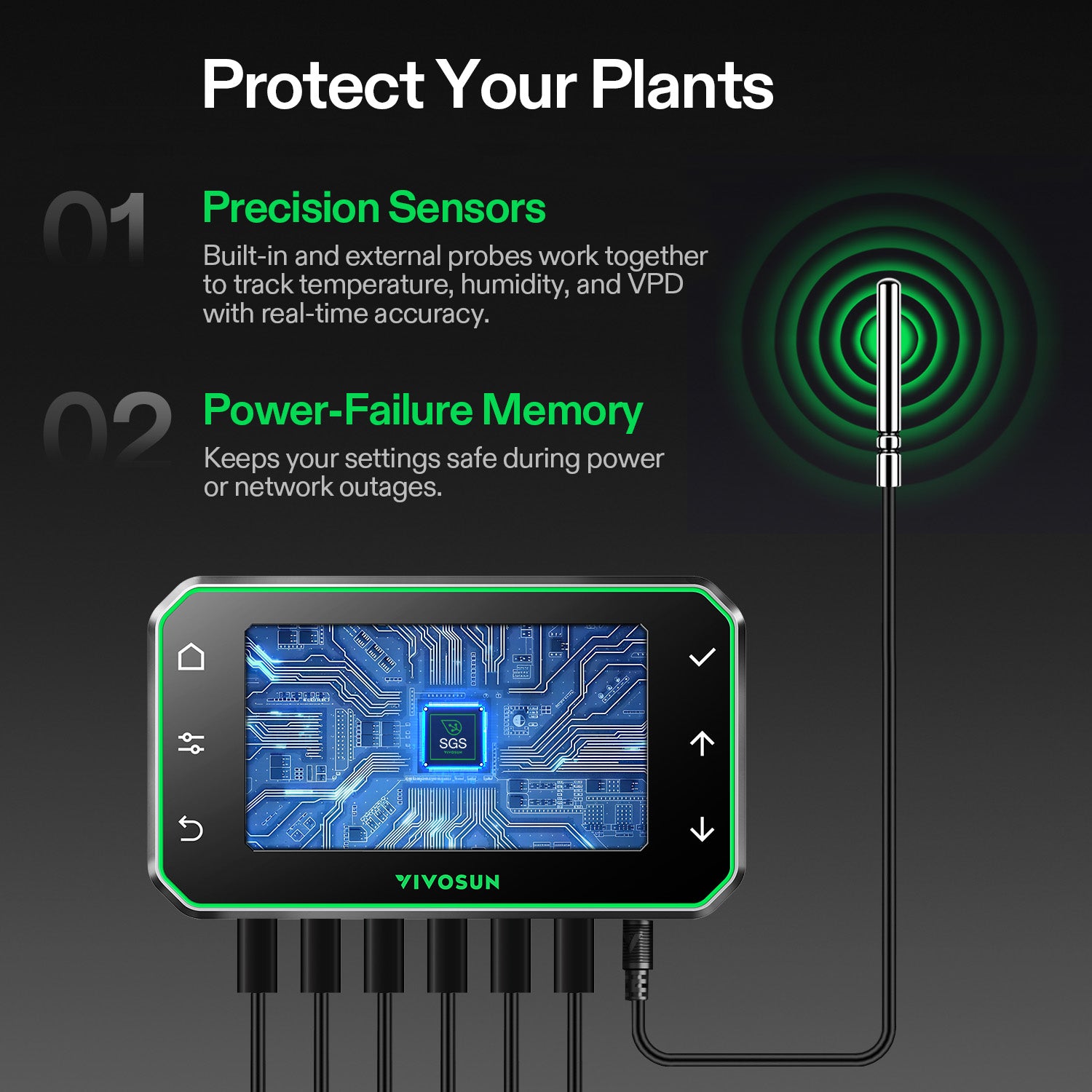 Vivosun Smart Abluftset T4 Pro 100mm - 357 m³/h + GrowHub - Eacygrow