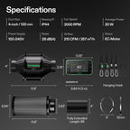 Vivosun Smart Abluftset T4 Pro 100mm - 357 m³/h + GrowHub - Eacygrow