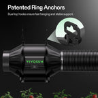 Vivosun Smart Abluftset T4 Pro 100mm - 357 m³/h + GrowHub - Eacygrow