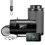 Vivosun Smart Abluftset T8 Pro 200mm – 1413 m³/h + GrowHub - Eacygrow