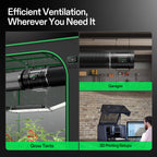 Vivosun Smart Abluftset T8 Pro 200mm – 1413 m³/h + GrowHub - Eacygrow