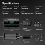 Vivosun Smart Abluftset T8 Pro 200mm – 1413 m³/h + GrowHub - Eacygrow