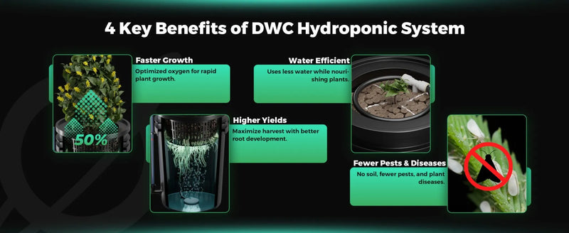 Mars Hydro DWC System Kit | 2 Buckets - 19 Liters with Top Drip