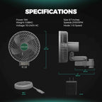 Mars Hydro Clipventilator | Oszillierend - 2er Pack