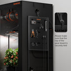 Spider Farmer gear board in sleek black with organized tools and accessories — designed for efficient indoor gardening.