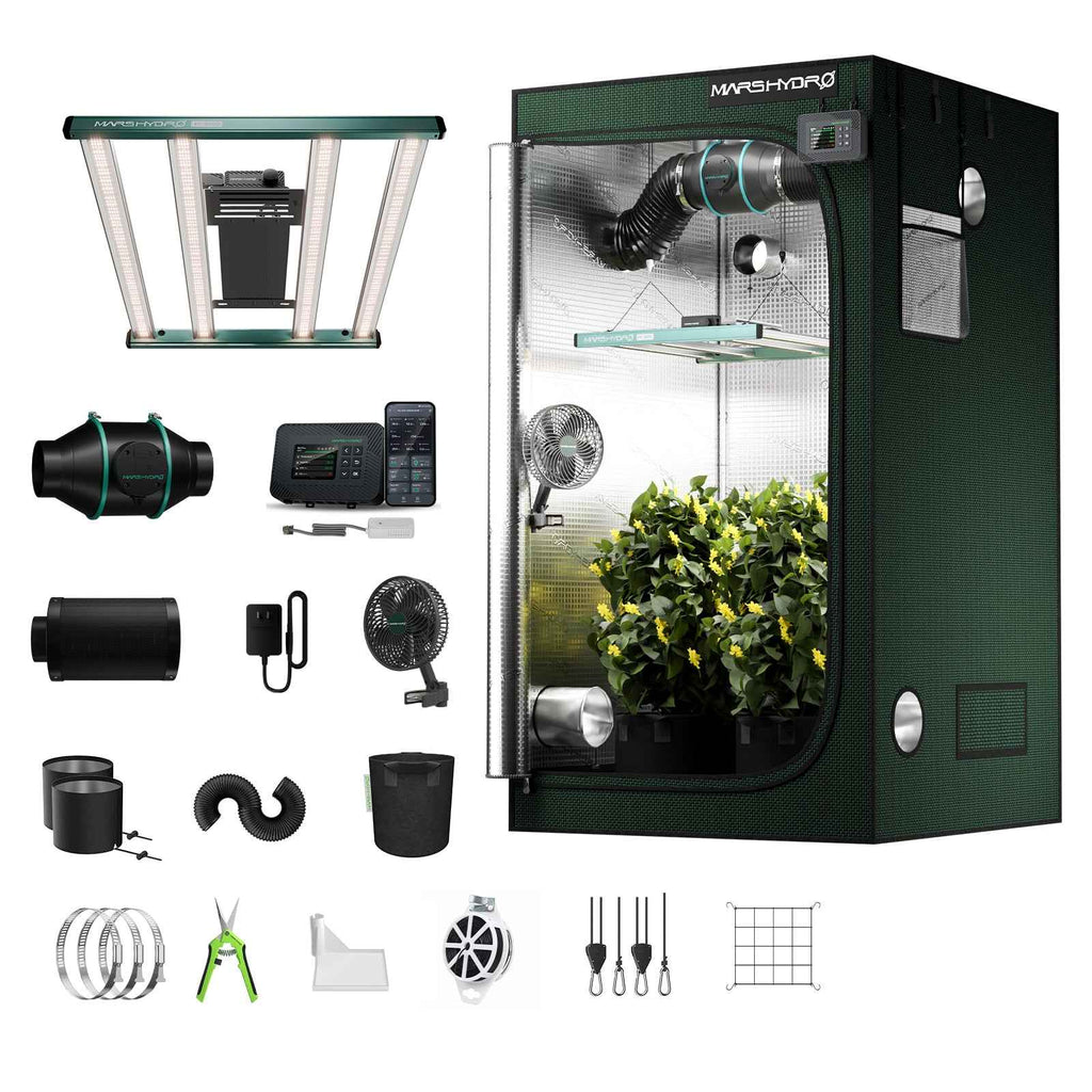 Mars Hydro FC3000 Smart Komplettset Pro | 100x100x180cm Growzelt