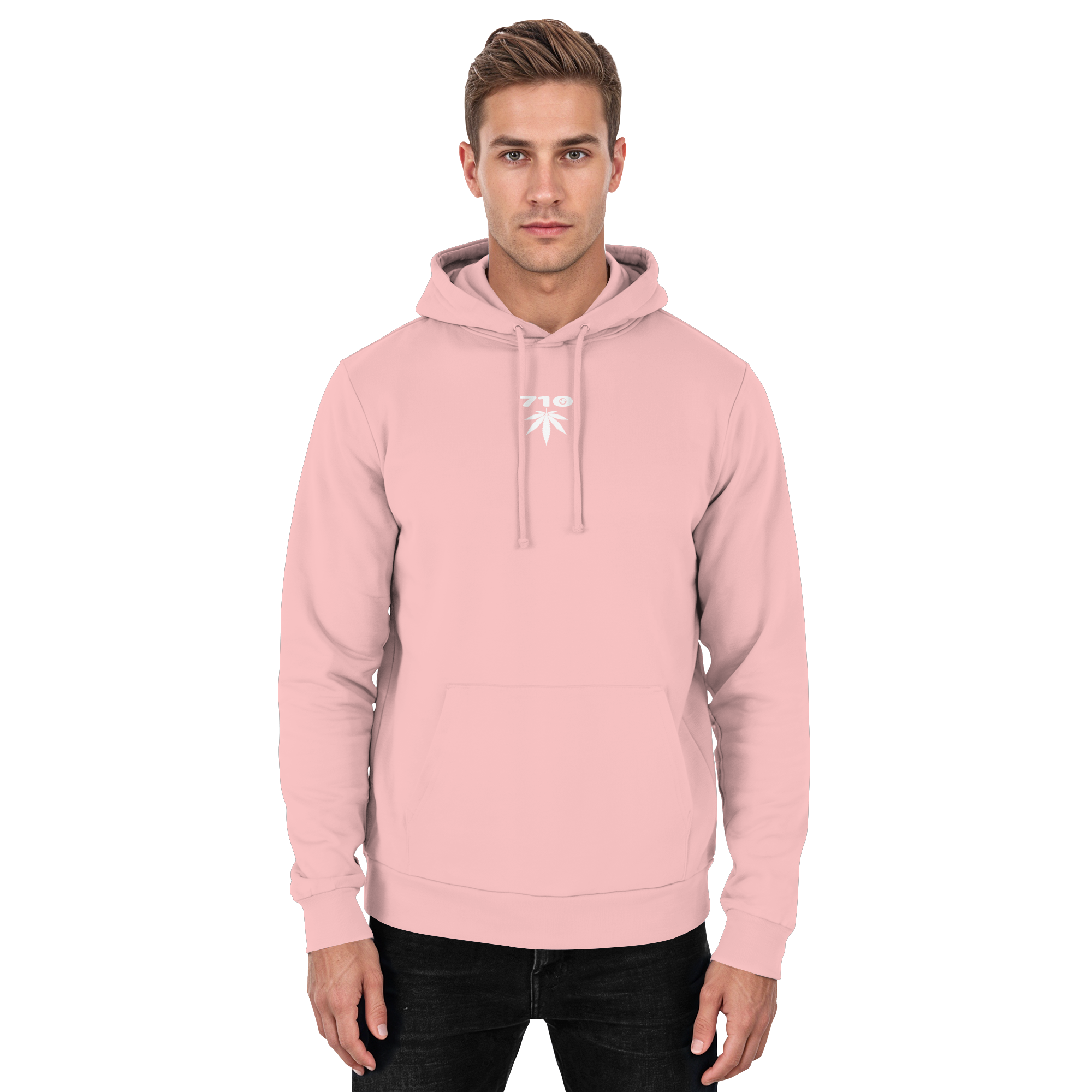 Der „710 Leaf CLR“ Unisex Hoodie von Truemental – Ein minimalistisches Design-Statement für die 710-Kultur in hochwertiger Baumwollmischung (280 g/m²), das Understatement mit kultureller Identität und Freiheit verbindet.