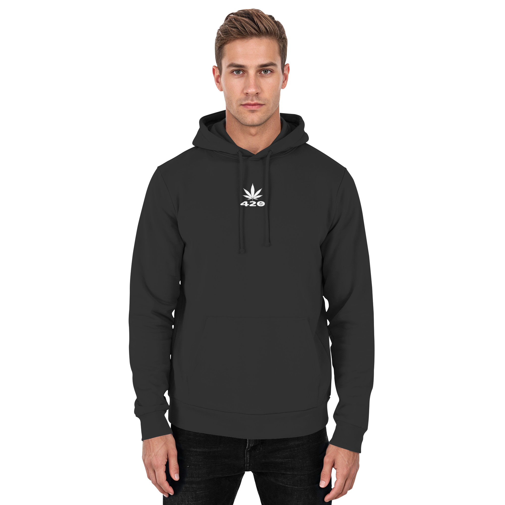 Der „420 Leaf CLR“ Unisex Hoodie von Truemental – Ein minimalistisches Key-Piece in Premium-Qualität (280 g/m²), das durch sein dezentes Blatt-Design die Freiheit und Gemeinschaft der 420-Kultur verkörpert und technische Exzellenz mit authentischem Lifestyle vereint.