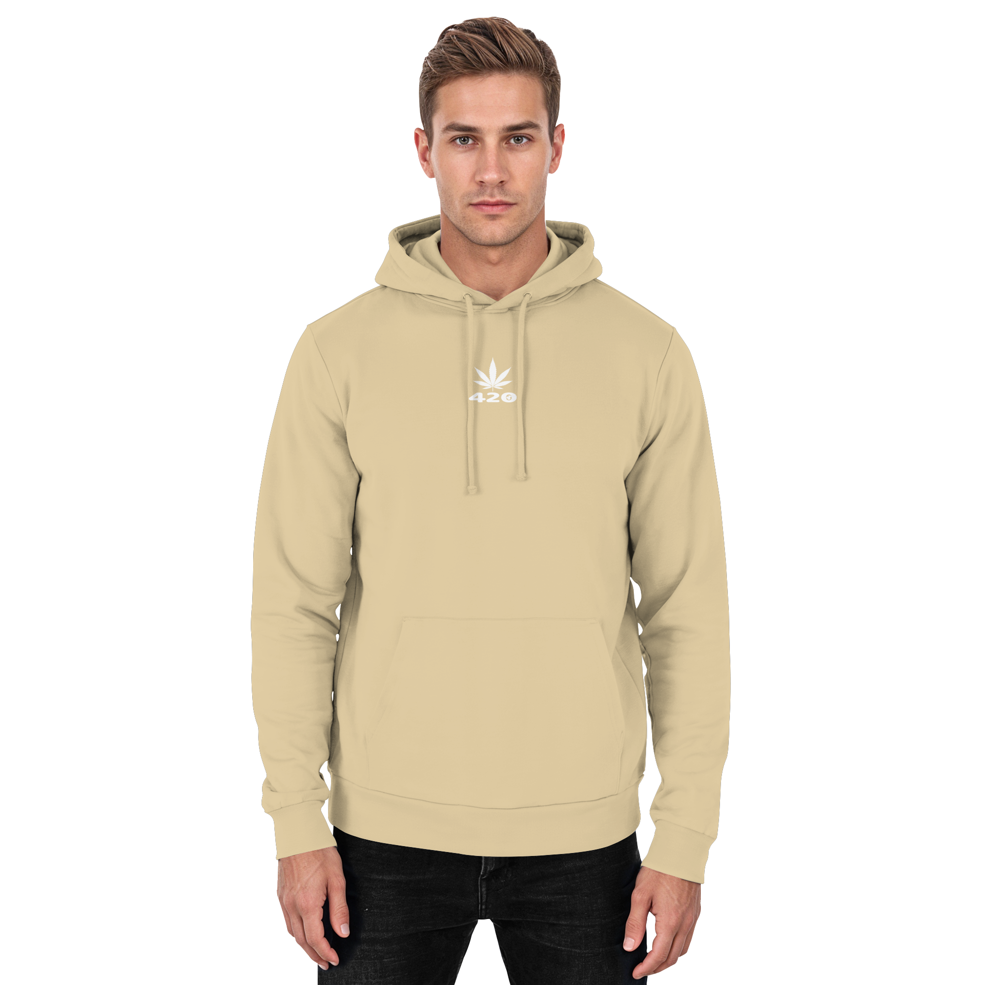 Der „420 Leaf CLR“ Unisex Hoodie von Truemental – Ein minimalistisches Key-Piece in Premium-Qualität (280 g/m²), das durch sein dezentes Blatt-Design die Freiheit und Gemeinschaft der 420-Kultur verkörpert und technische Exzellenz mit authentischem Lifestyle vereint.