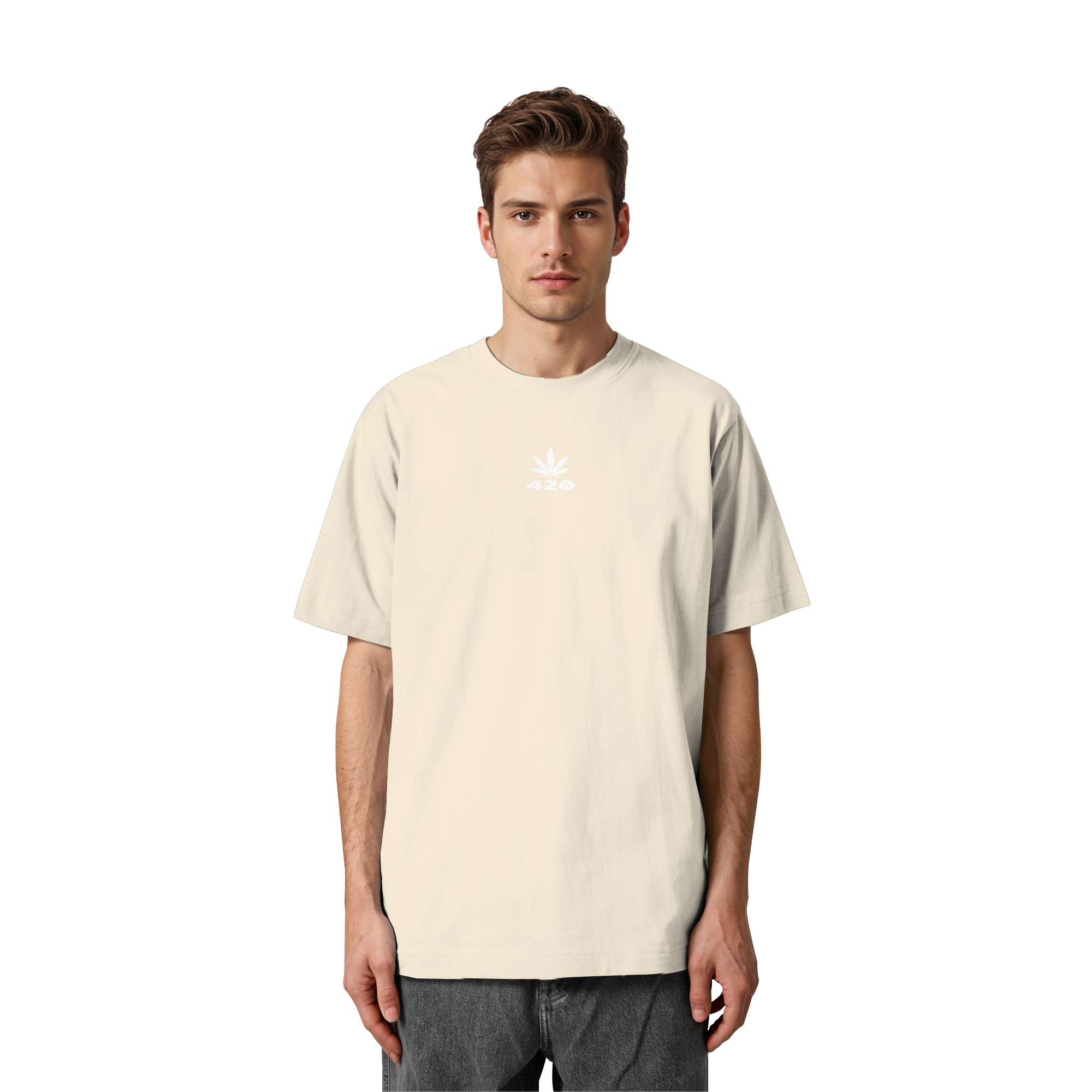 Das „420 Leaf“ Heavy Oversized Organic Shirt – Ein nachhaltiges Statement-Piece aus 240 g/m² Bio-Baumwolle, das durch sein ikonisches Blatt-Design die Essenz der 420-Kultur mit dem Anspruch an technische Exzellenz und Qualität verbindet.