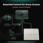 Smart grow tent LED kit by Mars Hydro with RJ12 smart control and visible LED grow light, indoor setup components