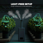 Mars Hydro 15L Luftbefeuchter with Klimasensor, black ultrasonic cool mist humidifier with top fill design