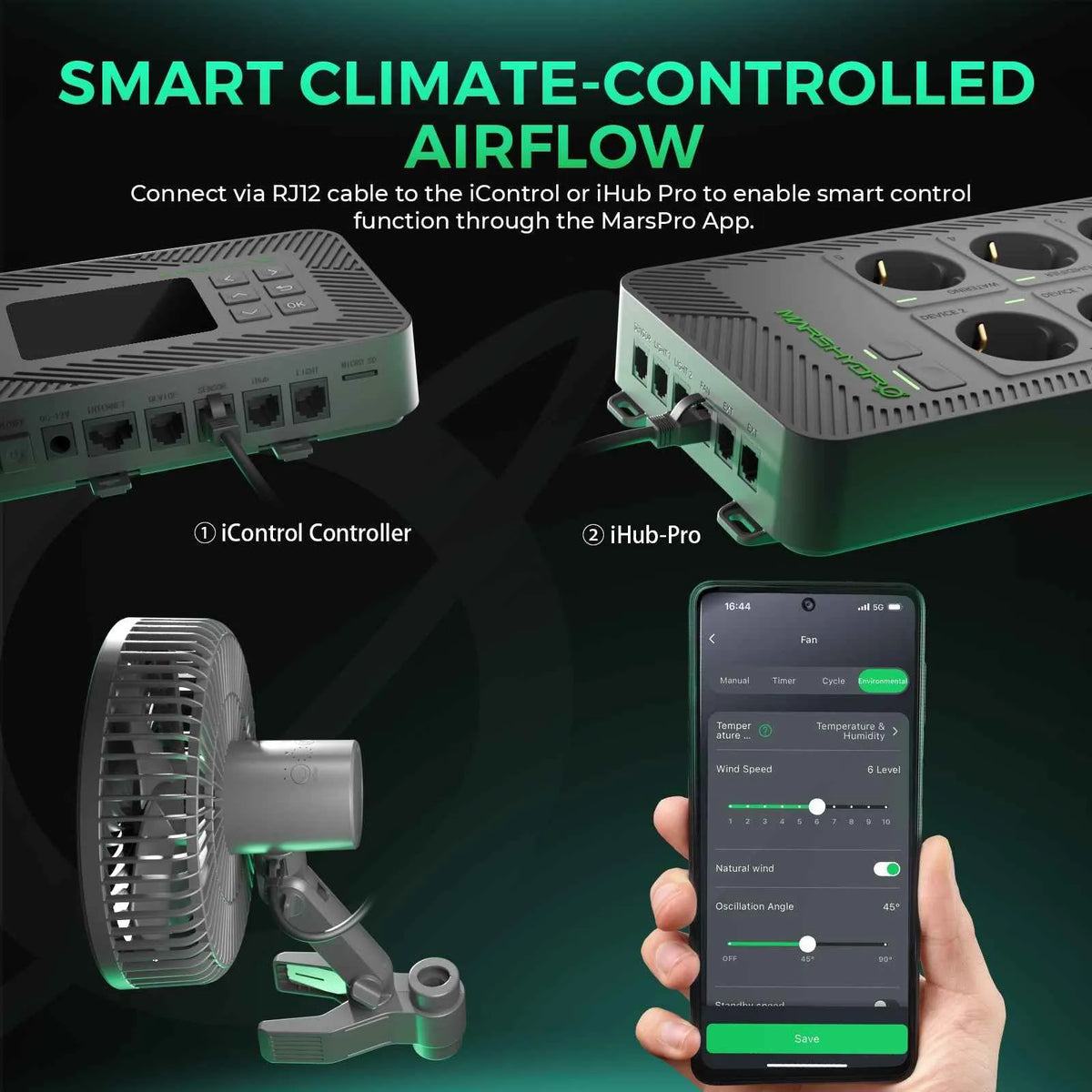 Mars Hydro Clipventilator | Oszillierend - 2er Pack