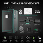 Mars Hydro TS1000 Komplettset | 80x80x160cm Growzelt
