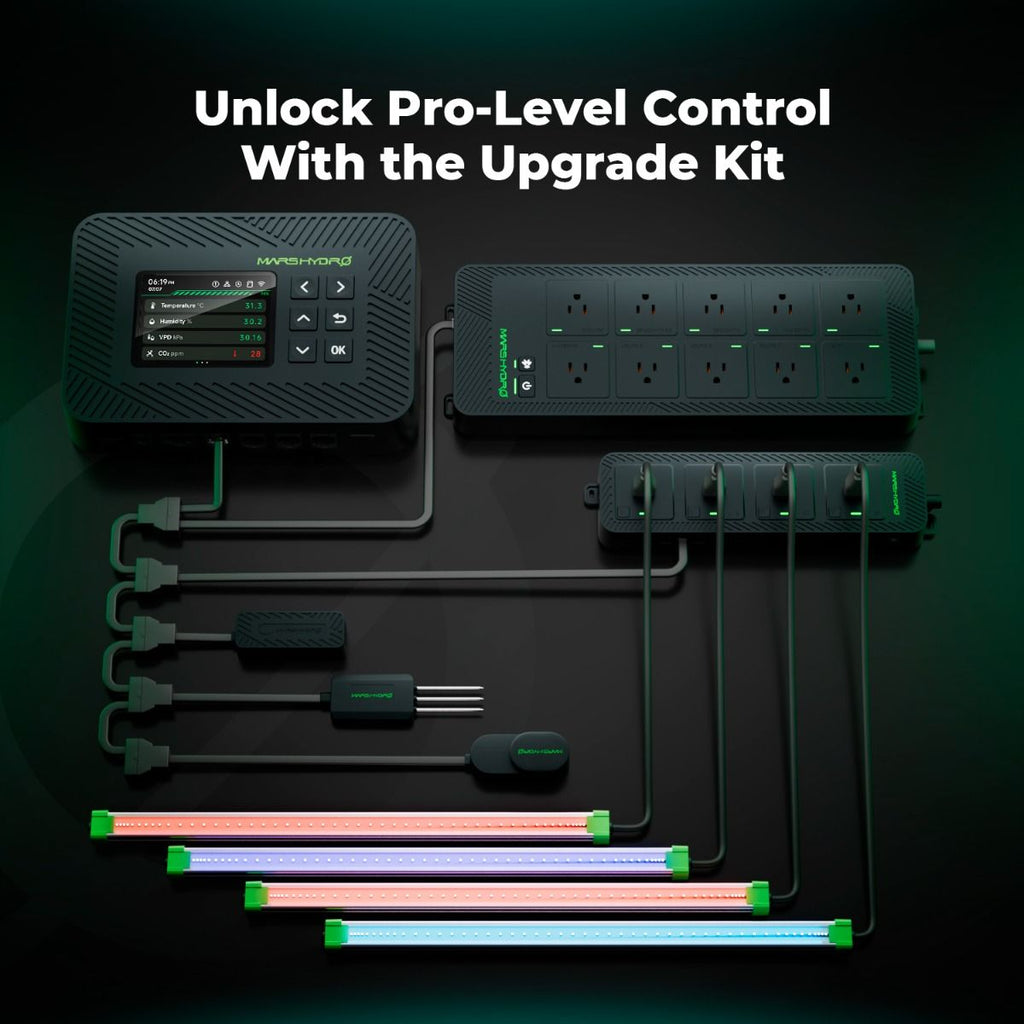 System-Upgrade für den Growroom: Der neue Mars Hydro iControl vernetzt jetzt alle Komponenten – von der LED bis zur Abluft – zu einem intelligenten Gesamtsystem.