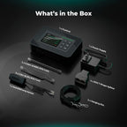 Lieferumfang Mars Hydro iControl Set: Controller, 3-in-1 Sensor, Netzteil, Hanging-Kits und umfangreiches RJ12-Kabelpaket für die sofortige Installation.