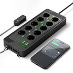 Mars Hydro iHub Pro Smart Grow Room Hub – All-in-One Steuerung mit 10 intelligenten Steckdosen für die vollständige WiFi-Automatisierung von Licht, Klima und Bewässerung