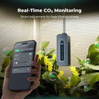 Mars Hydro CO2-Sensor zur Echtzeit-Überwachung der Kohlendioxid-Konzentration – Ermöglicht automatisierte Anpassungen für maximale Photosynthese-Raten und massives Blütenwachstum.