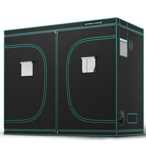 Mars Hydro Großraum-Zelt 240x120x200 cm für kommerzielle Setups und bis zu 18 Pflanzen.