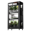 Spider Farmer 4-Etagen Pflanzen Stand mit 108W LED-Beleuchtung und 1680D Zelt.