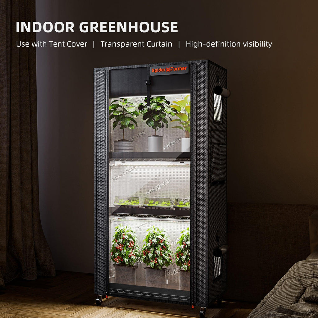Kompakte Indoor-Anzuchtstation 70x35x150cm für 1-2 Pflanzen und Klone.