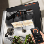 Spider Farmer SF2000-EVO grow tent with LED lights and ventilation system — designed for efficient indoor gardening.