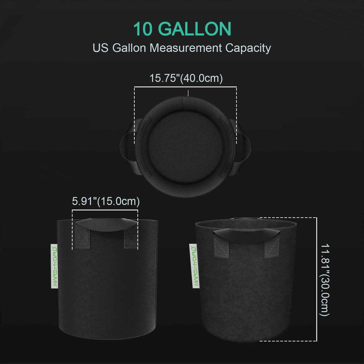 Mars Hydro Stofftöpfe 5-Pack | 38L