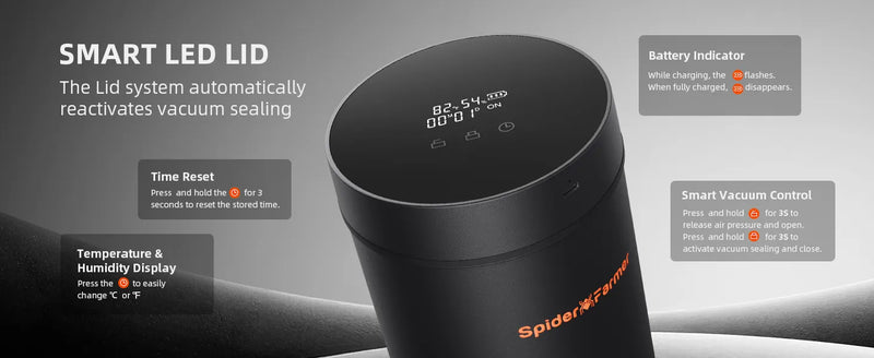 Spider Farmer Auto-Cure Smart Jar | 2L