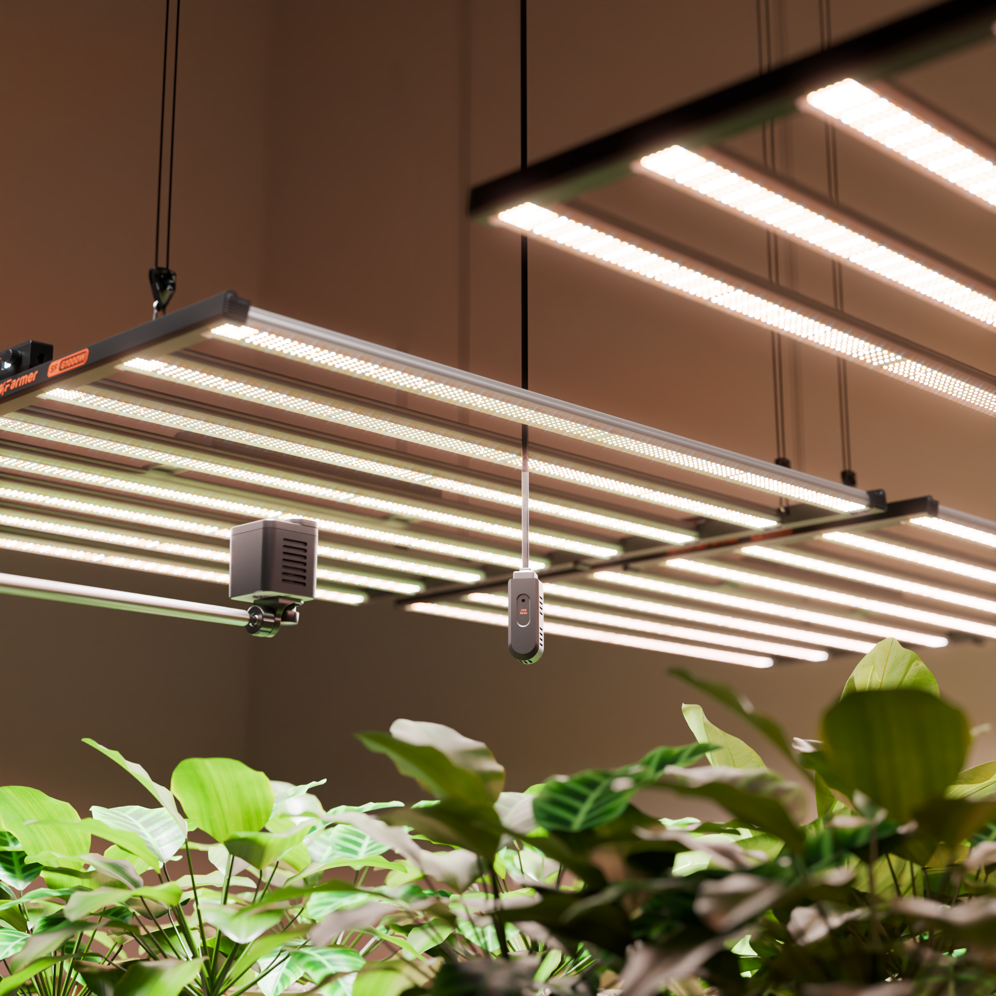 Upgrade-Sensor für Spider Farmer GGS AC5/AC10 Kits – Präziserer Ersatz für herkömmliche Temperatur- und Feuchtigkeitssensoren mit zusätzlicher Lichtanalyse-Funktion.